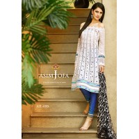 Asim Jofa Luxury Lawn Collection 2016 Original - 03 Pcs Suit AJL8-B
